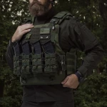 Бойовий бронежилет IBV-2 (Stanag 2920). Вага 3.7 кг. Збільшена площа захисту. Олива. S/M 4