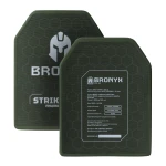 Керамічні бронеплити 6 класу Bronyx (комплект). Вага 6.5 кг. Розмір L (26х33 см)