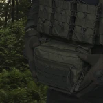 Сумка-напашник PRO 1-го класу захисту. Розмір L (16х22 см). Матеріал Cordura 1000. Олива 3