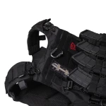 Бойовий бронежилет IBV-2 (Stanag 2920). Вага 4.3 кг. Збільшена площа захисту. Чорний. L/XL 6