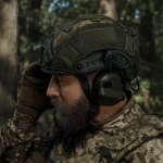 Комплект: кевларовий шолом Fast IIIA+активні навушники M31H+кавер. Олива-піксель 3