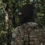 Комплект зимових головних аксесуарів FrostWrap: флісова шапка та баф. Ranger green 6