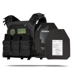 Бронежилет 3 рівня NIJ (PRO). Вага 2.2 кг. Поліетиленові плити PGD-S-LW-ICW+ SAPI 0.85 кг. Чорний