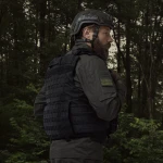 Бойовий бронежилет IBV-1. Вага 3.1 кг. Збільшена площа захисту. Чорний. S/M 10