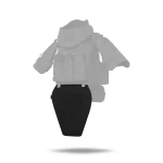 Протиуламковий фартух 2-го класу захисту (з балістичним пакетом). Розмір XL. Чорний 3