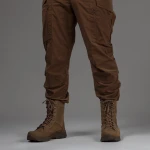 Берці зимові тактичні високі WarFlex. Шкіряні (нубук). Підвищена міцність. Койот 7