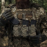 Одинарний еластичний підсумок під магазини АК/АR відкритого типу. Кріплення MOLLE. Піксель (мм-14) 6