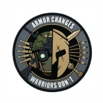 Патч (шеврон) «Evolution» від А.Т.А.К.А. М’який ПВХ пластик. Сірий