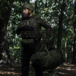 Тактична сумка баул на 100 л. Cordura 500D. Водостійка. Олива 4