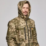 Військова куртка ЗСУ з капюшоном без планки. Армований Rip-Stop. Піксель (мм-14) 3