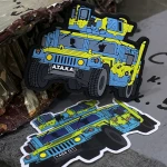 Патч (шеврон) «HMMWV Scooby-do» від Sanchi×А.Т.А.К.А. М’який ПВХ пластик 3
