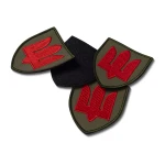 Шеврон (нашивка) Протиповітряна оборона Сухопутних військ ЗСУ, 8х7 см. Червоний 3