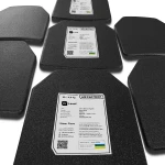 Стальные бронепластины 4 класса (комплект). Вес 9 кг. Размер XL (27х35.5 см.) 7