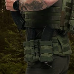 Подвійний підсумок під магазини АК/АR (тканевий). Олива 4