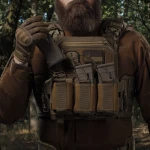 Одинарний еластичний підсумок під магазини АК/АR відкритого типу. Кріплення MOLLE. Койот 7