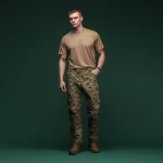 Футболка сітчаста AIR Coolmax. Легка та добре відводить вологу. Койот 5