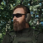 Активні навушники Walker's Razor Tan (Койот) з наголів'ям. Виробник США 11