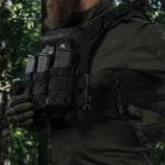 Бронежилет 4 рівня NIJ (PRO). Вага 6.4 кг. Керамічні плити PGD ​​U-line ESAPI 2.95 кг. Чорний 9