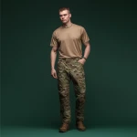 Футболка сітчаста AIR Coolmax без логотипу. Легка та добре відводить вологу. Койот 5