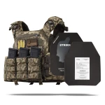 Бронежилет 3 рівня NIJ (PRO). Вага 2.2 кг. Поліетиленові плити PGD-S-LW-ICW+ SAPI 0.85 кг. Піксель (мм-14)