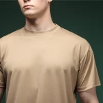 Футболка сітчаста AIR Coolmax без логотипу. Легка та добре відводить вологу. Койот 3