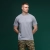 Футболка Basic Military T-shirt без логотипа. Cotton and Elastane, серый 2